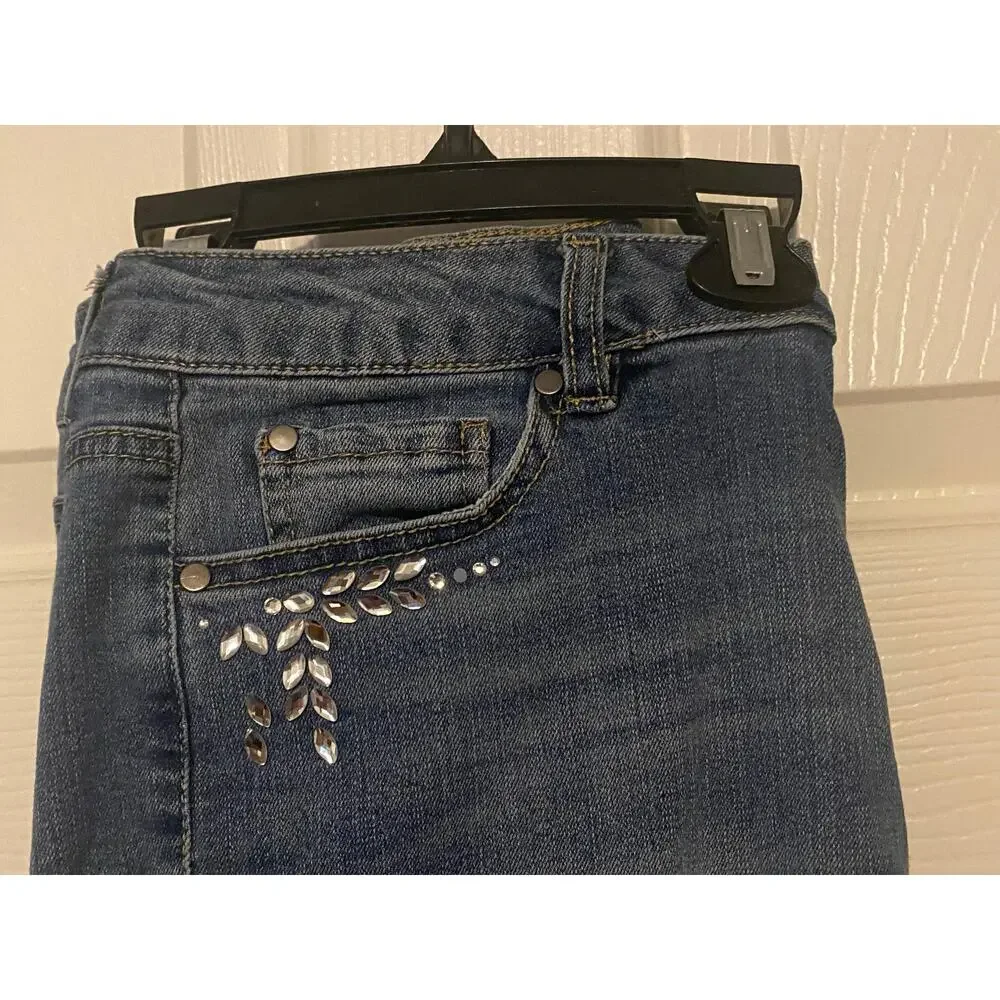 d. jeans Rhinestone Pockets Women's size 10 - Picture 6 of 6